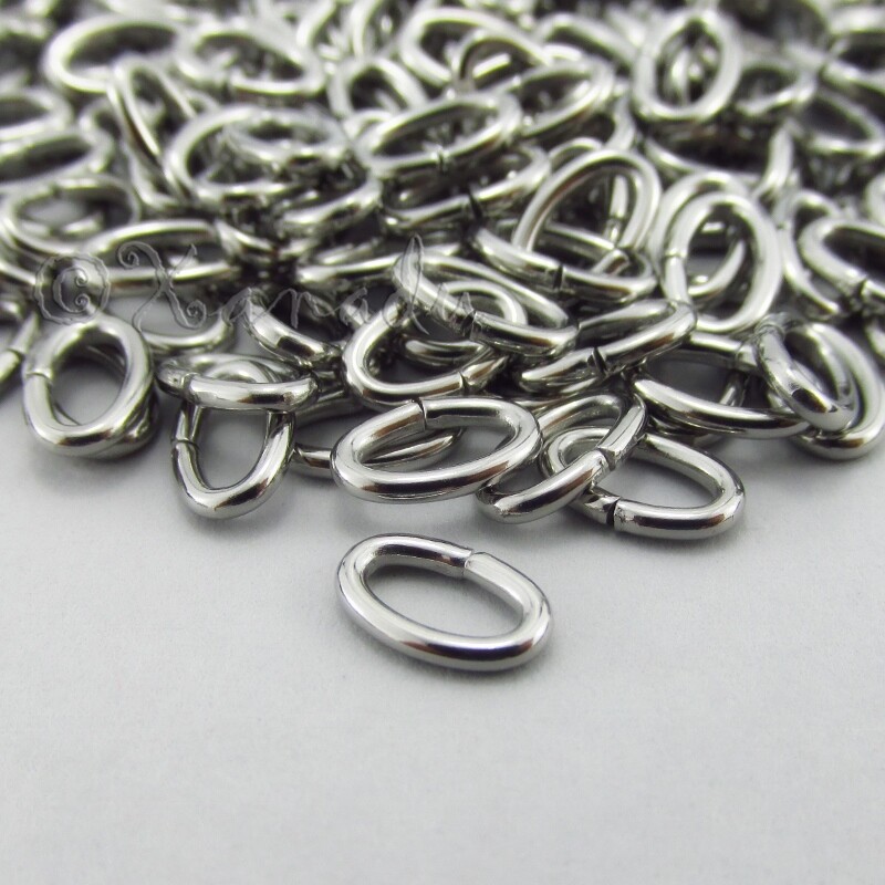 Oval Jump Rings 8mm – 50/100/200 Stainless Steel 16 Gauge 1.2mm Jumprings F6926