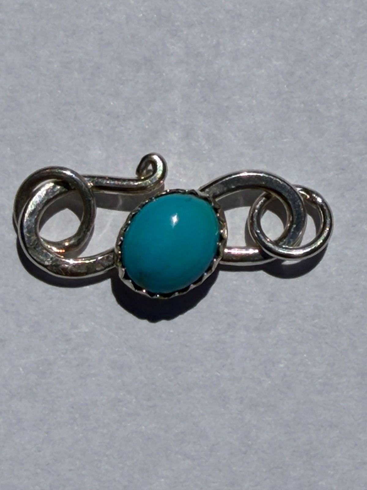 Sleeping Beauty Turquoise Sterling Silver Clasp