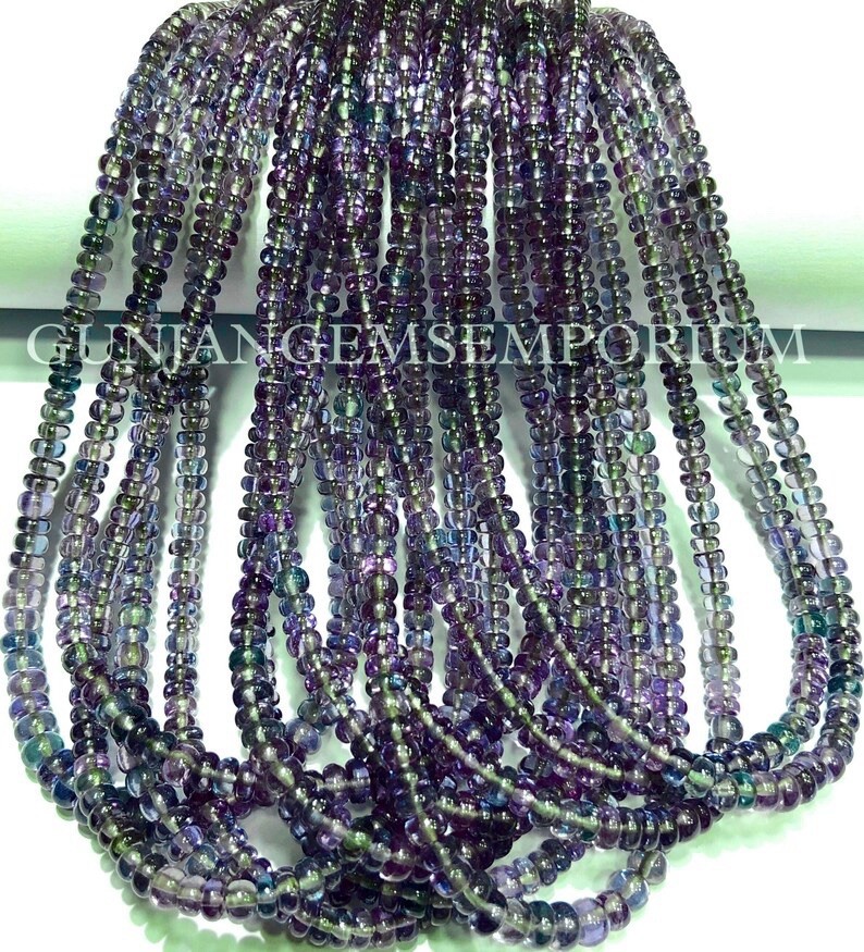 Alexandrite Smooth Rondelle Beads Alexandrite Gemstone Beads ColorChanging Beads