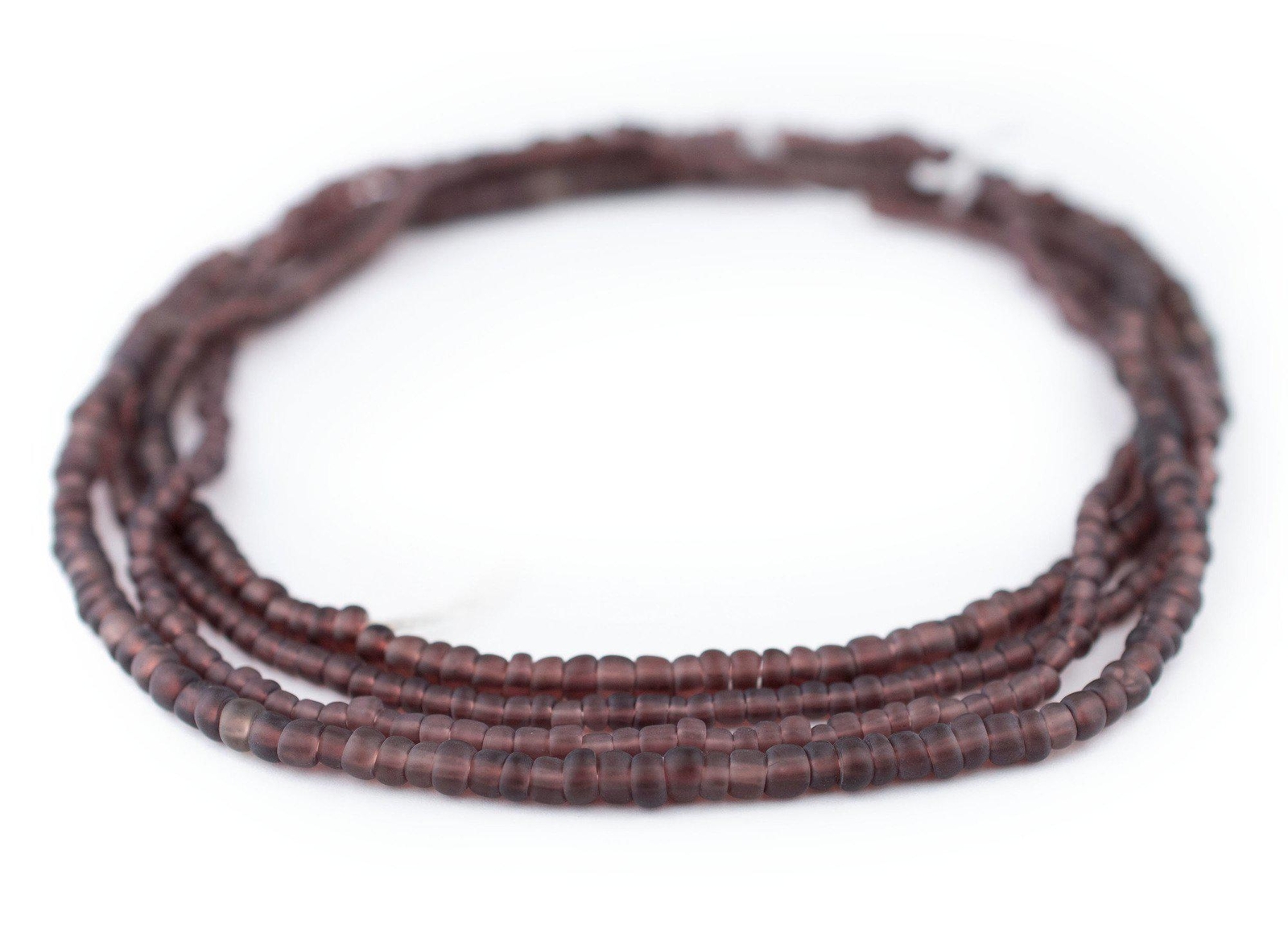 Amethyst Purple Matte Glass Seed Beads 3mm 24 Inch Strand