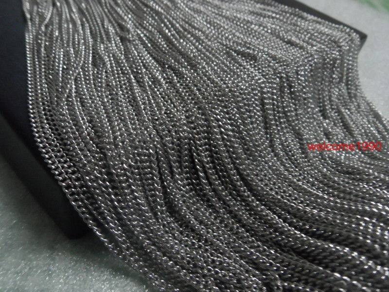 10 meter in bulk Stainless Steel Thin Cowboy chain DIY jewelry findingss 2mm