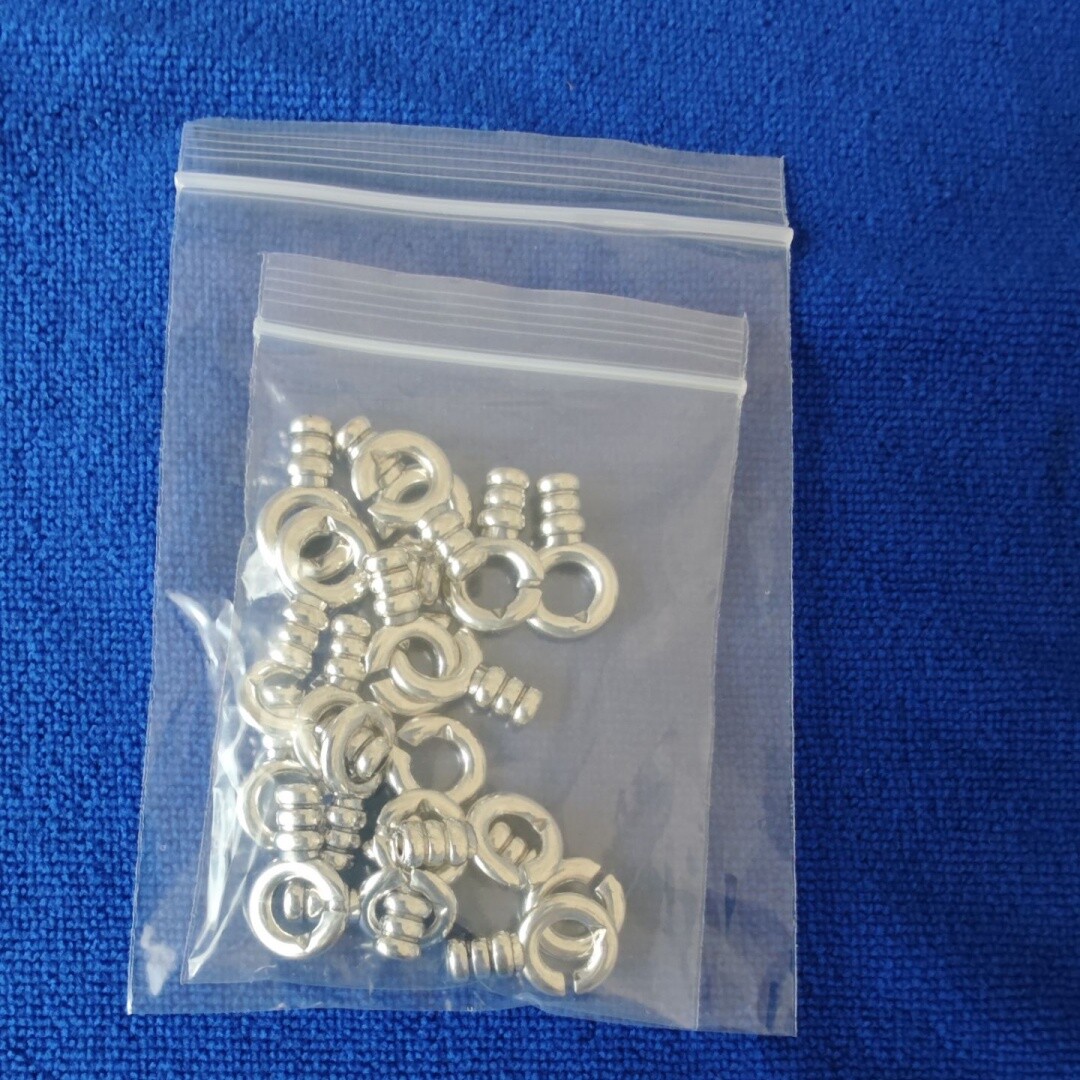20PCS or 10Pairs Antiqued Silver Handcuffs Clasps for 3mm Leather Cord