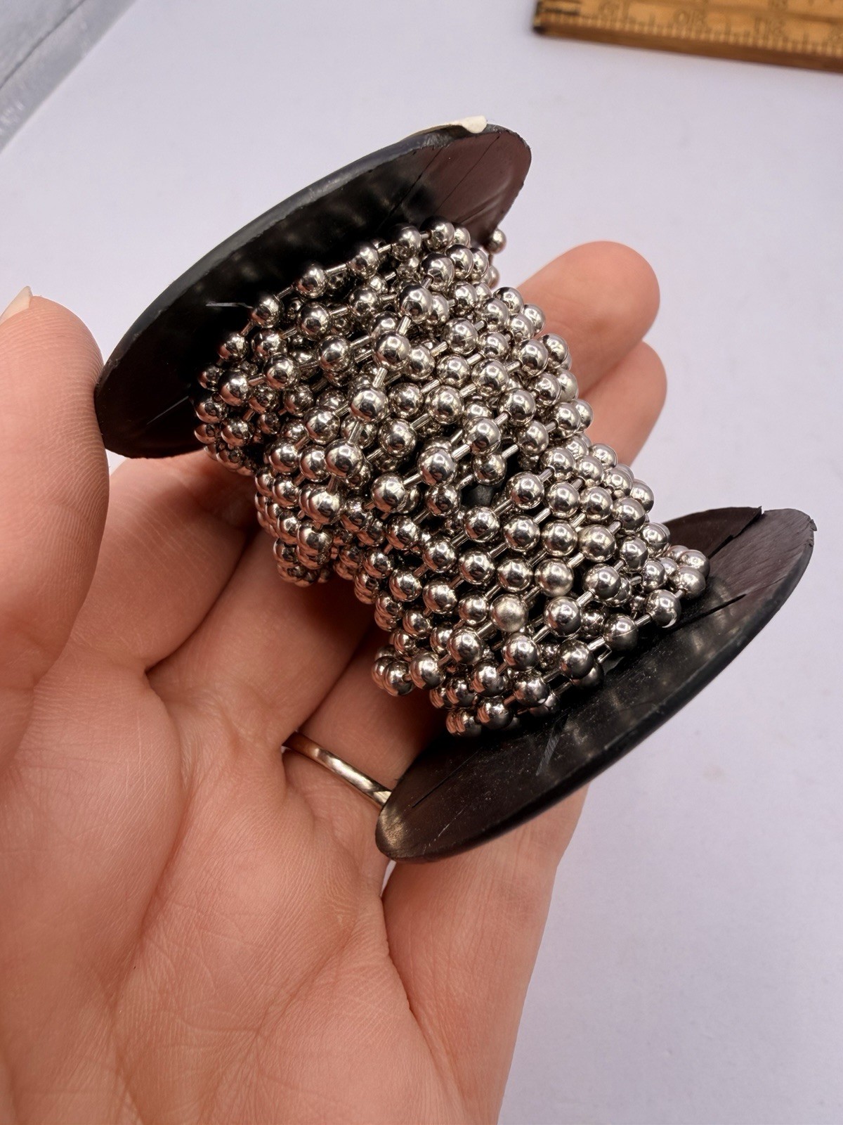 1.3 Lbs Jewelry Making Ball Chain Footage Necklaces Spools Brass Gold Silver