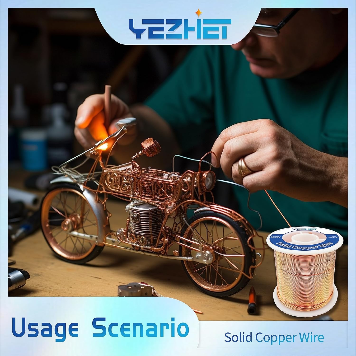 20 Gauge Copper Wire Spool 330Ft Craft Jewelry Making