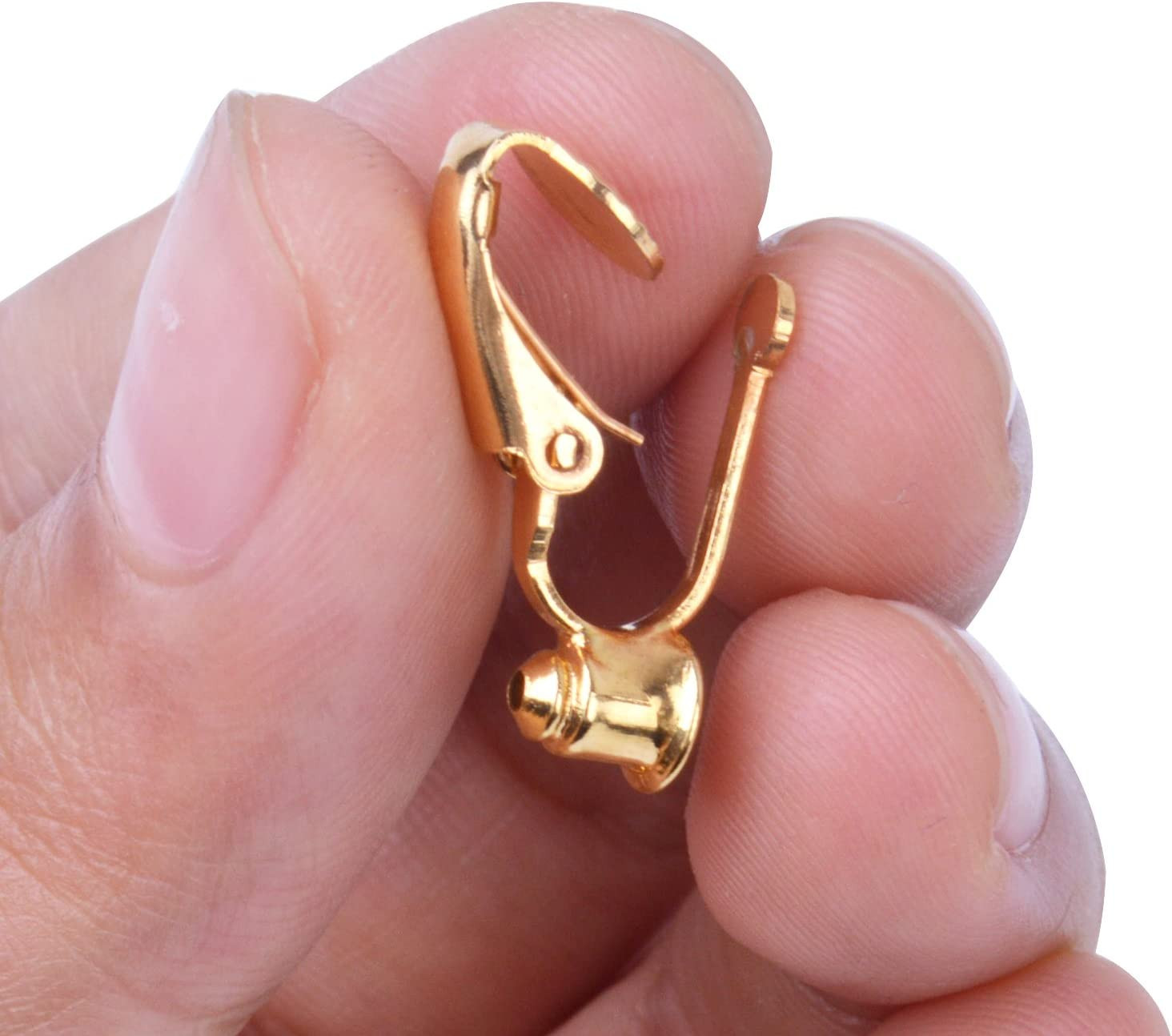20 Pieces Earring Clip Backs Clip-On Earring Converter Components Findings with