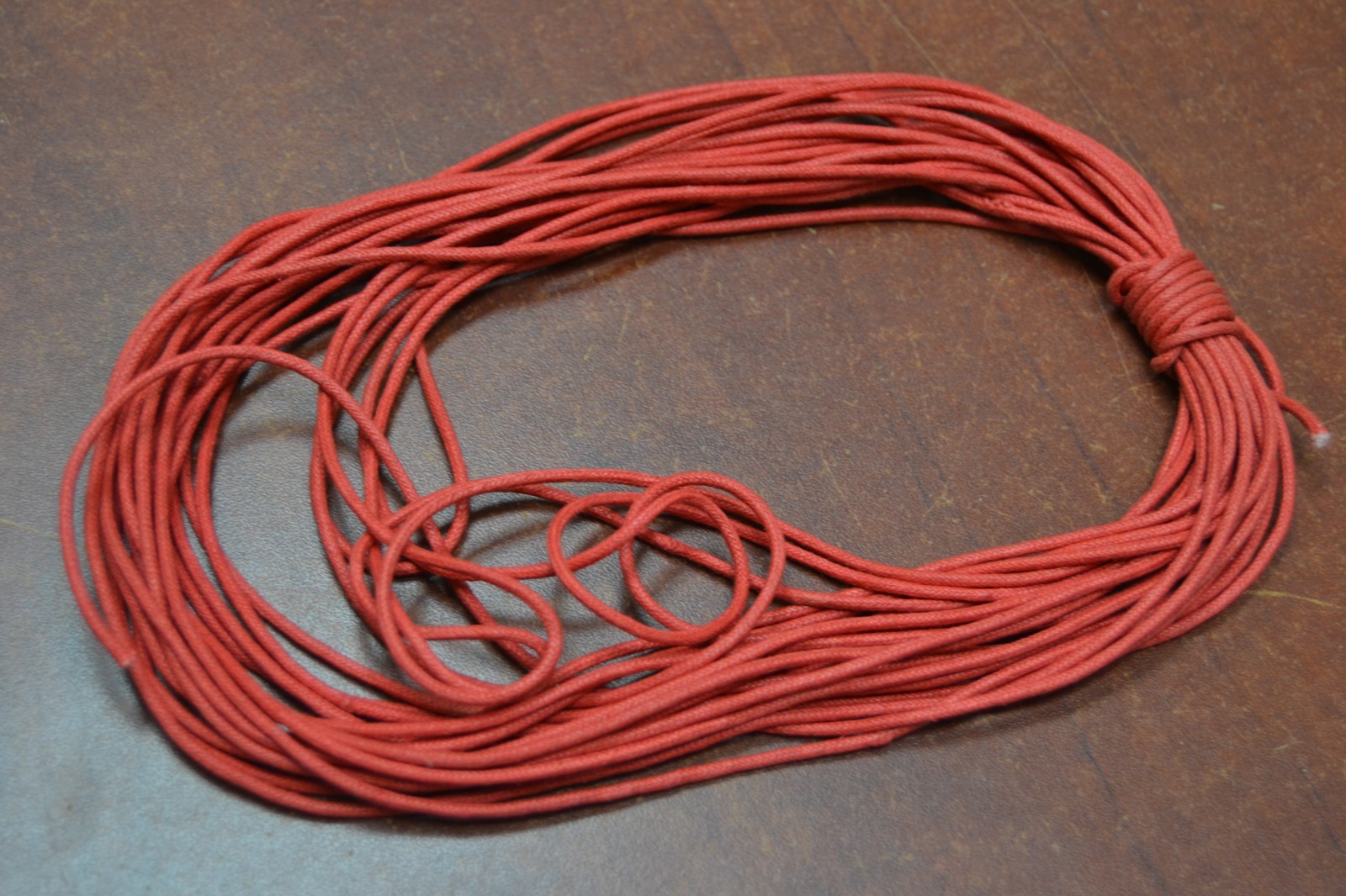10 METER RED WAX COTTON BEADING CORD STRING 2MM #T-2761A