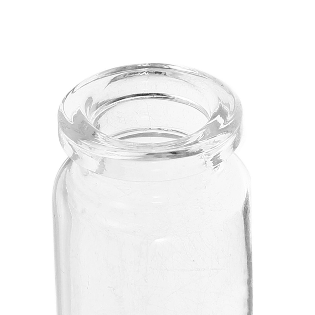 24 Pcs Mini Glass Bottles Clear with Stopper Powder Dispenser for Craft
