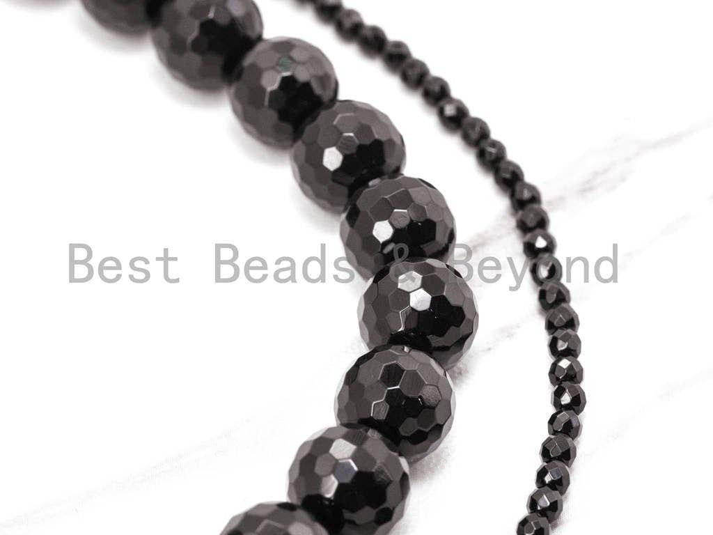 Wholesale Quality Faceted Shinny Black Onyx