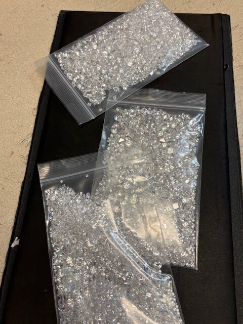Bag/1/2 lb. over 1000 carats (Cubic Zirconia (CZ) varied sizes & shapes