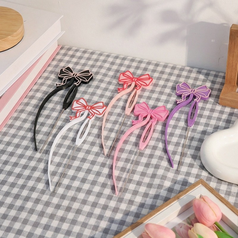 Artistic Butterfly Snowflake Beading Pin Craft From Polylactic Acid Materials