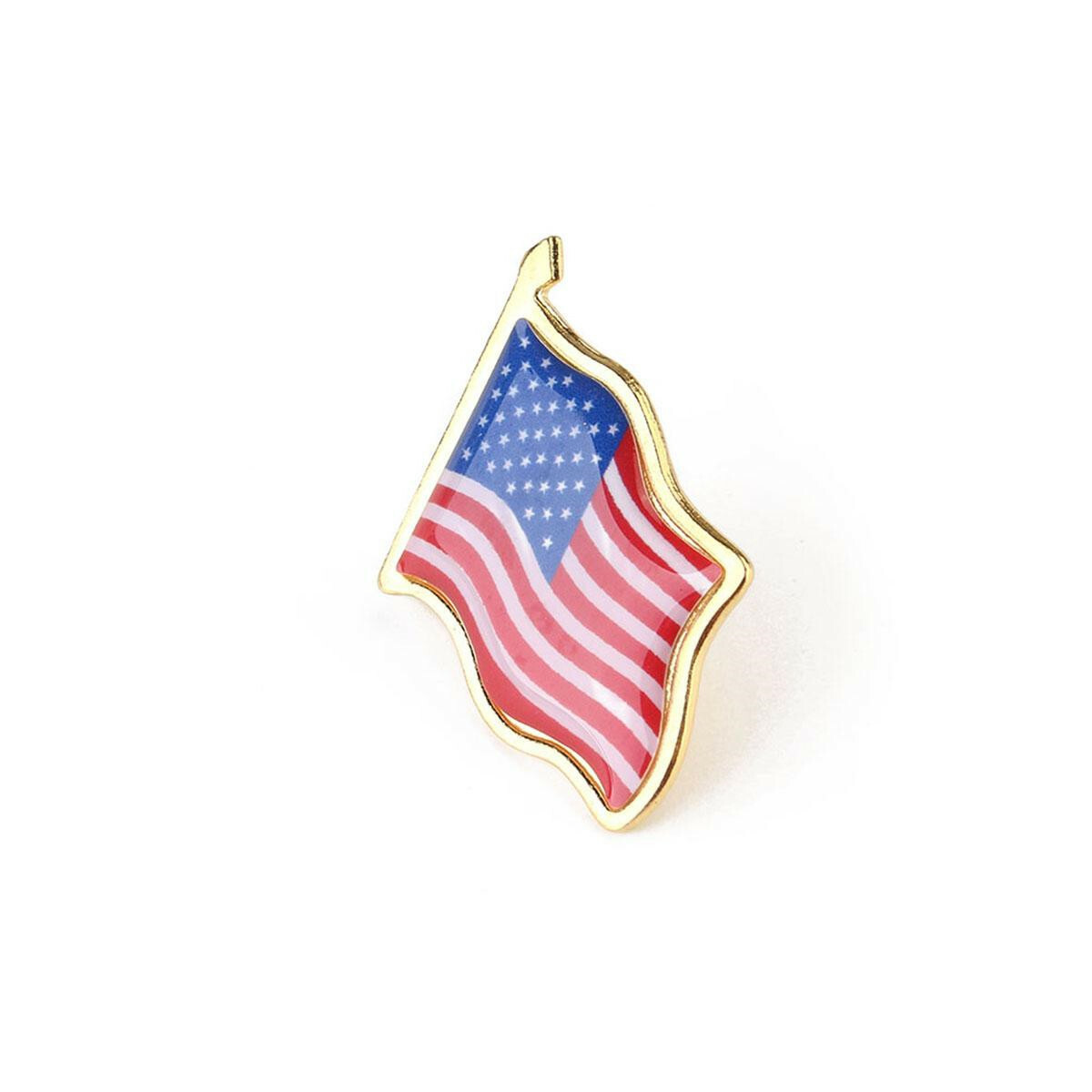 Lot of 20-500 AMERICAN FLAG LABEL PINS United States USA Hat Tie Tack Badge Pin