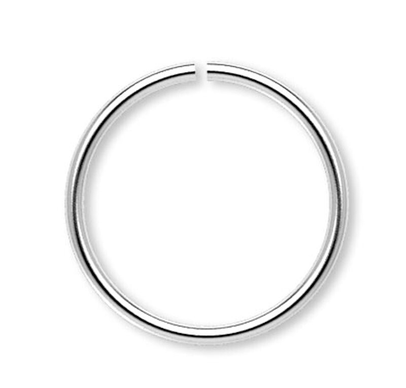 100 Silver Plated Brass 20 Gauge 12mm Round Jumprings with 10.4mm ID