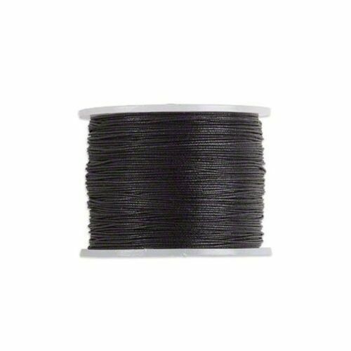 BOGO Free! 1mm Waxed Cotton Cord Jewelry Bead Macrame Friendship Bracelet 2x50ft