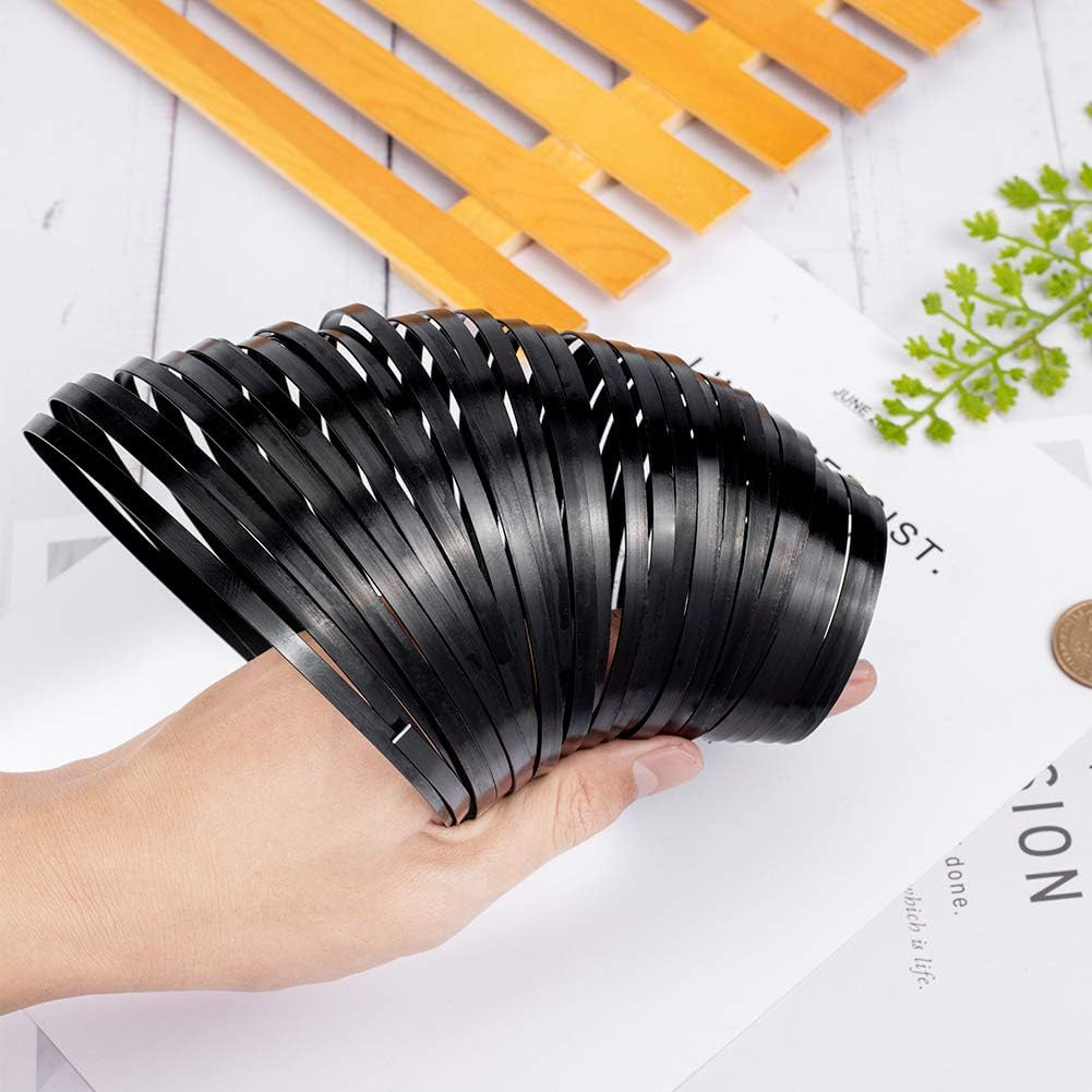 BENECREAT 32 Feet 18 Gauge Aluminum Wire, 5Mm Wide Flat Jewelry Craft Wire for B
