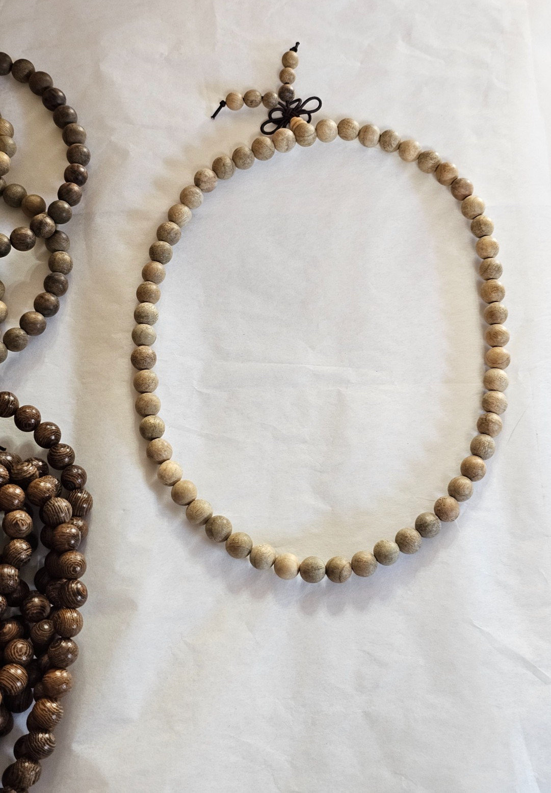 8MM Wood Mala Prayer Meditation Beads Round BULK LOT 22 STRANDS Craft Supplies