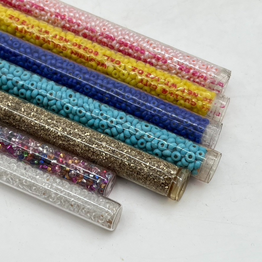 Vintage 1960s 1970s Craft Beads Lot Hippy Hippie Boho Original MCM Crafting