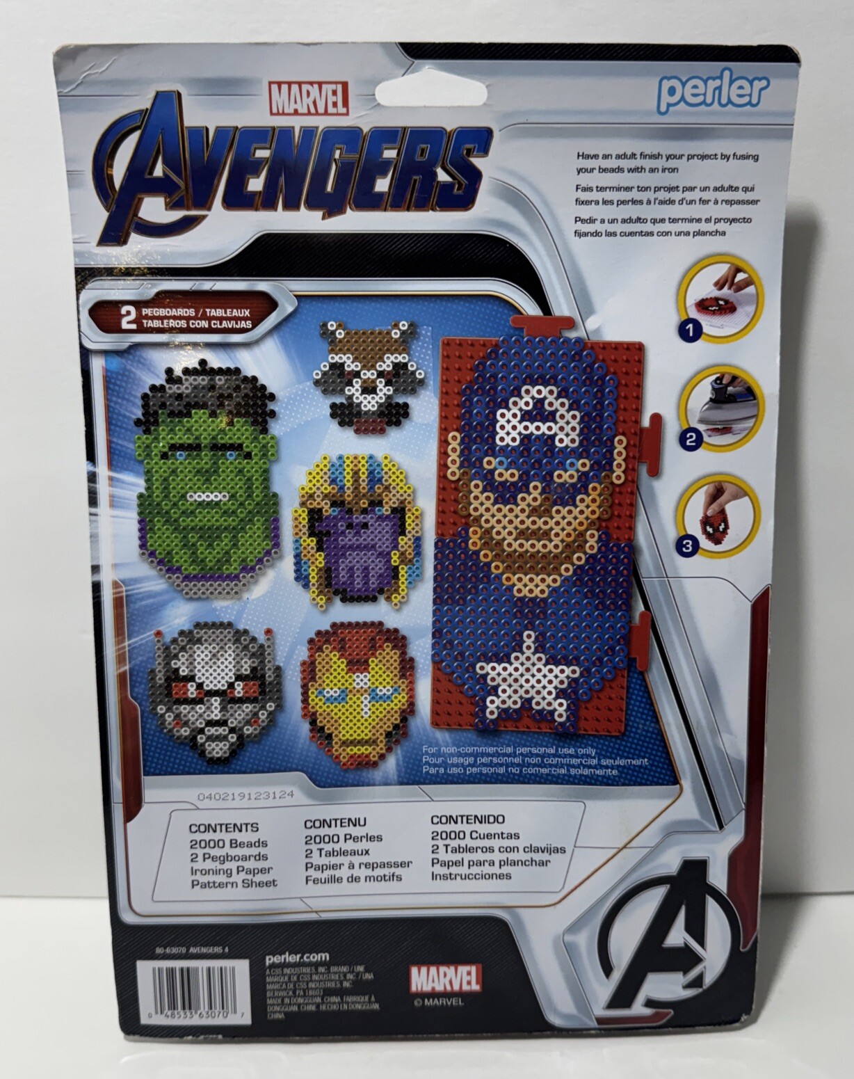 Perler Fused Bead Kit 2000pc Marvel Avengers Endgame New BN12