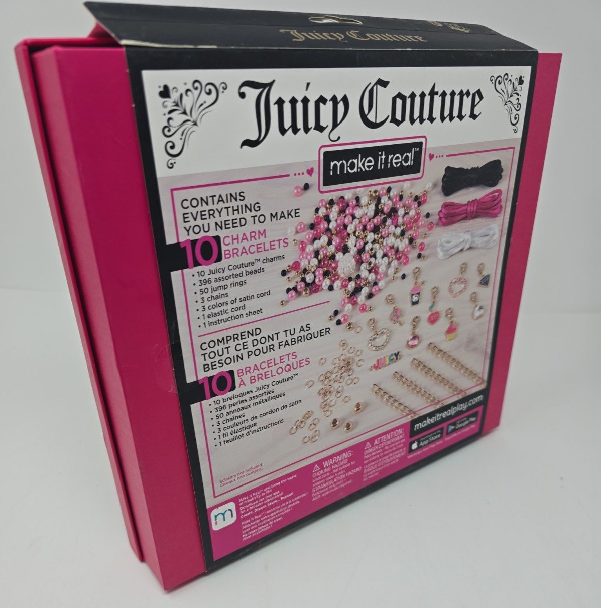 Juicy Couture 10 Bracelet Charm Craft, Make it Real, New