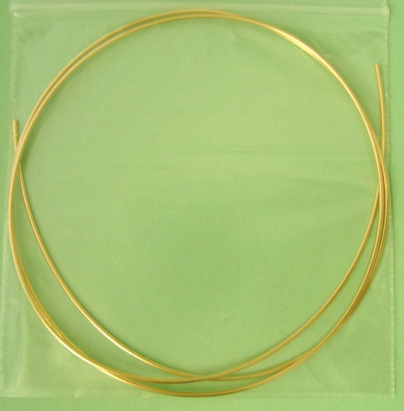 2ft 18 gauge 14k gold filled round beading wire bright shinny half hard W18HHg