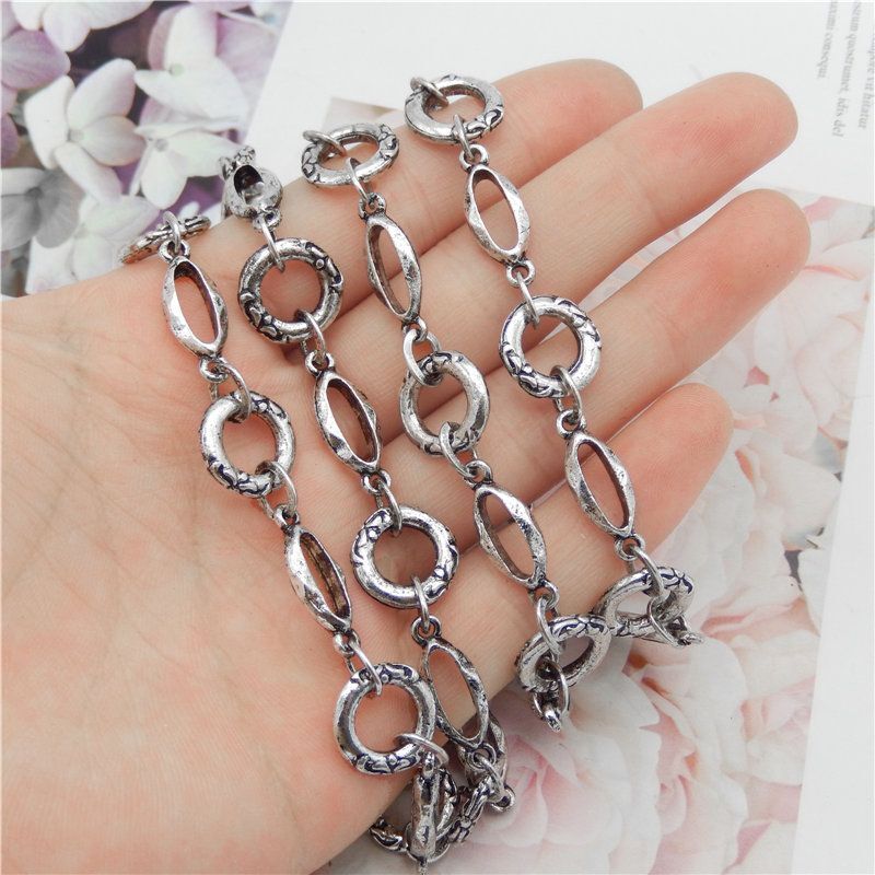 Antique Bronze Vintage Chains – 1 Meter Pack Metal Link Chain Jewelry Making