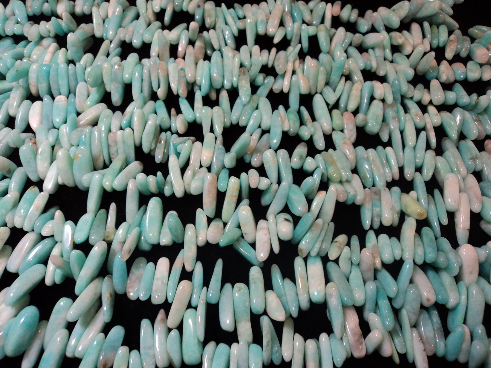 Peruvian Amazonite Stick 15-25mm Approx. 16 inch Strand