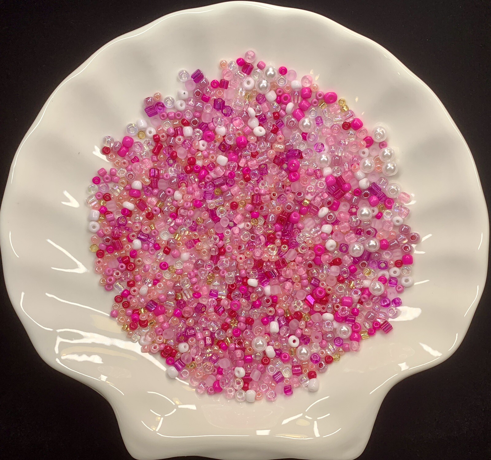 1 LB / 16 Oz/ 454 Grams Unique Mix Color Glass Seed Beads Lot 36 Packages