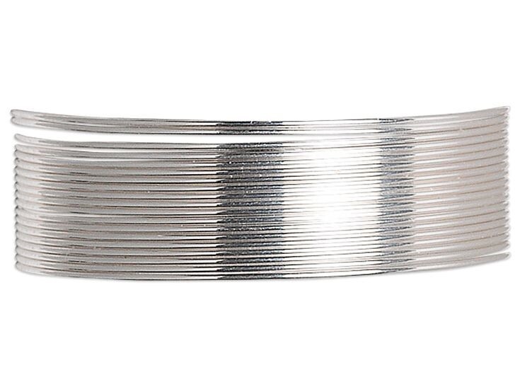 5 Feet Sterling Silver 21 Gauge Round Half Hard Wrapping Wire