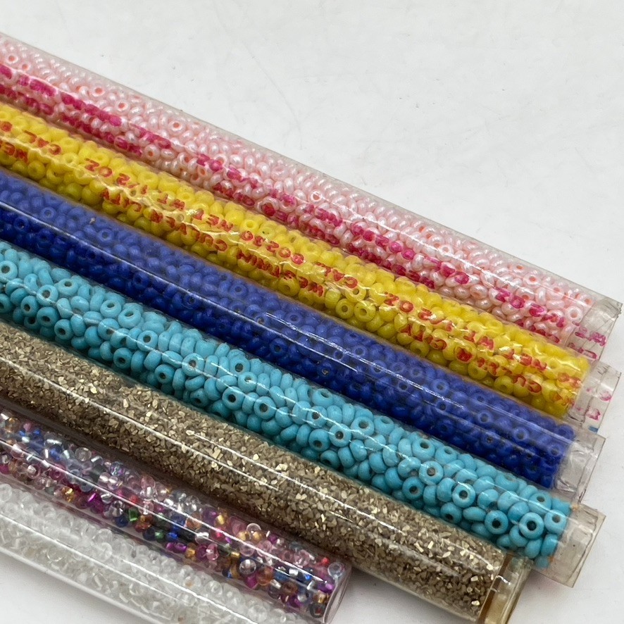 Vintage 1960s 1970s Craft Beads Lot Hippy Hippie Boho Original MCM Crafting