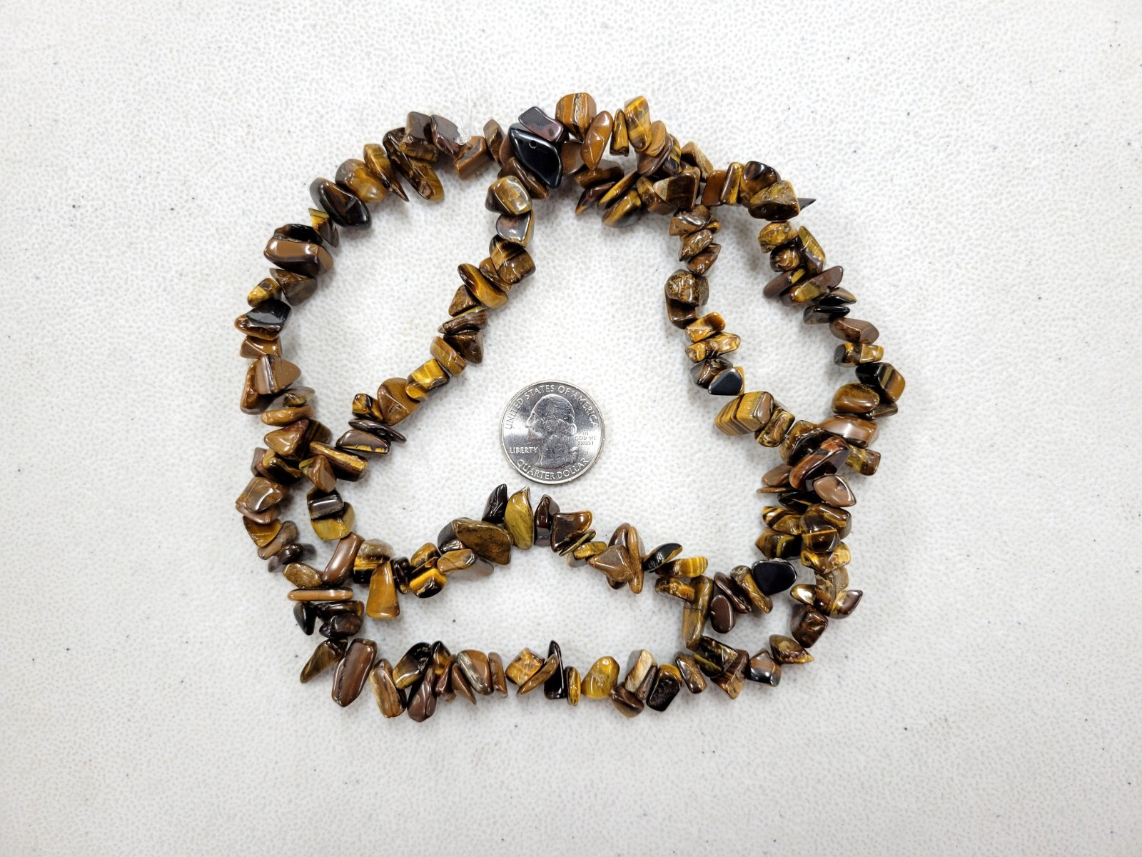 Tiger’s Eye Crystal Beads Natural Stone Chunky Drilled Freeform Gemstone Chips
