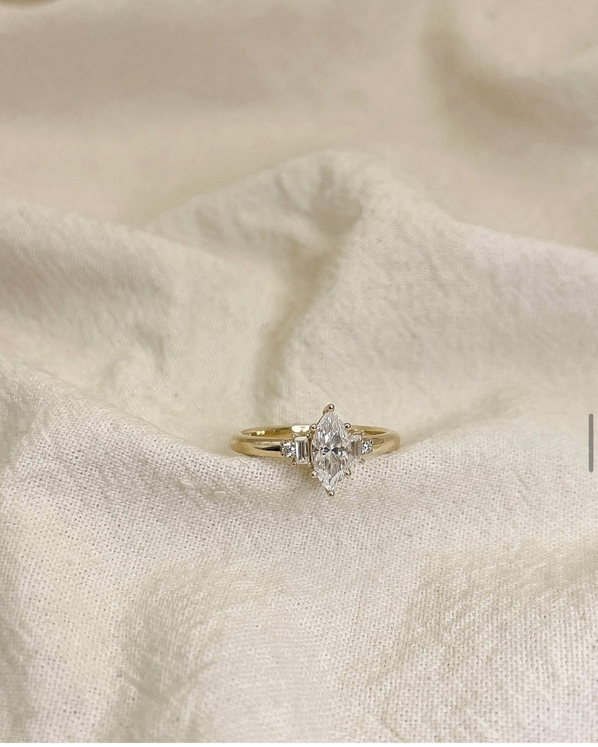 Solid Handmad Moissanite Ring 925 Silver Marquis Shap Engagmemt Ring Gift Item