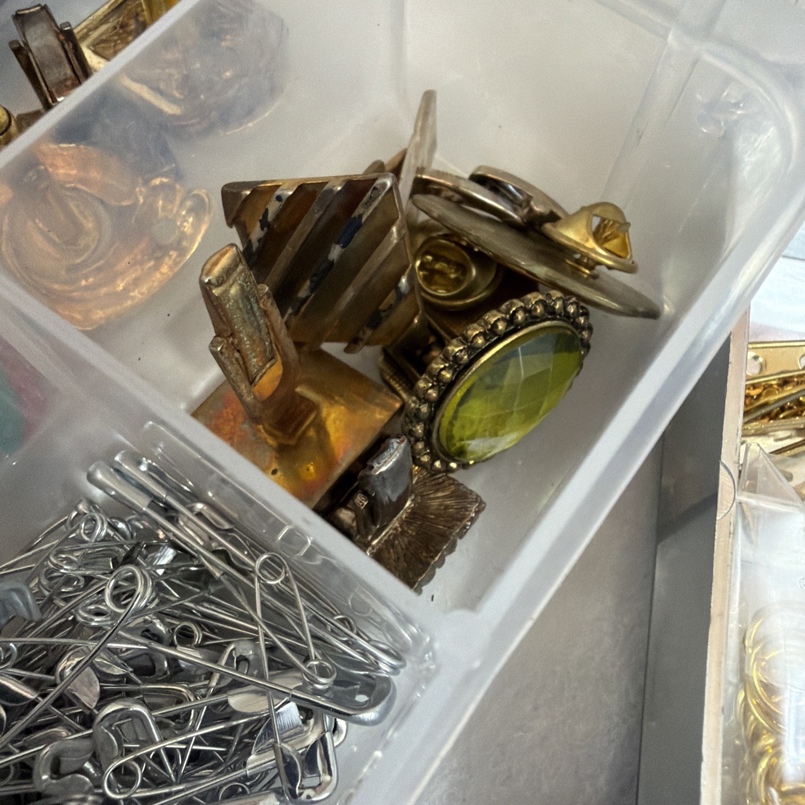 Mixed Lot of Jewelry Making Supplies: Clasps, Backs, Beads, Pendants & More!