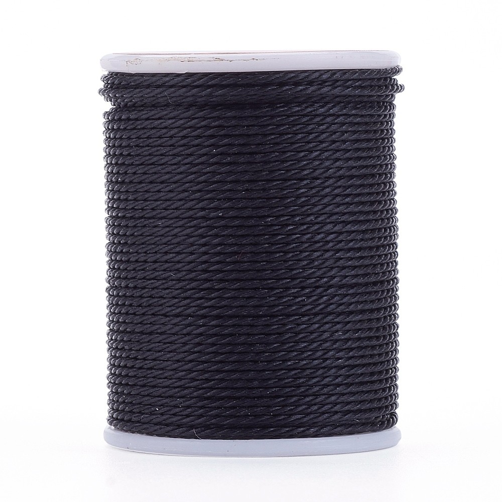 1mm Waxed Polyester Cord Twisted Sewing Waxed Thread for Macrame Bracelet 10Roll
