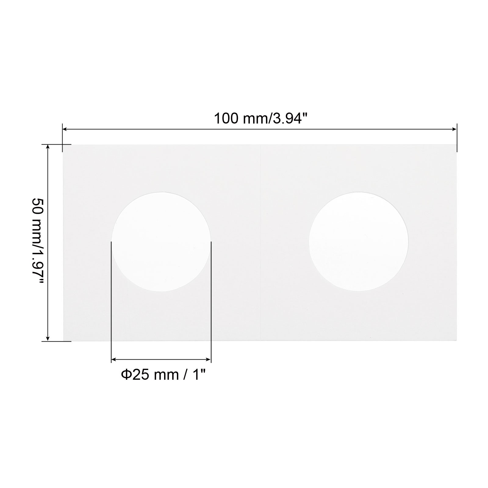 2×2 Coin Flips, 400 Pack 25mm Cardboard Coin Holder Paper Coin Holders, White