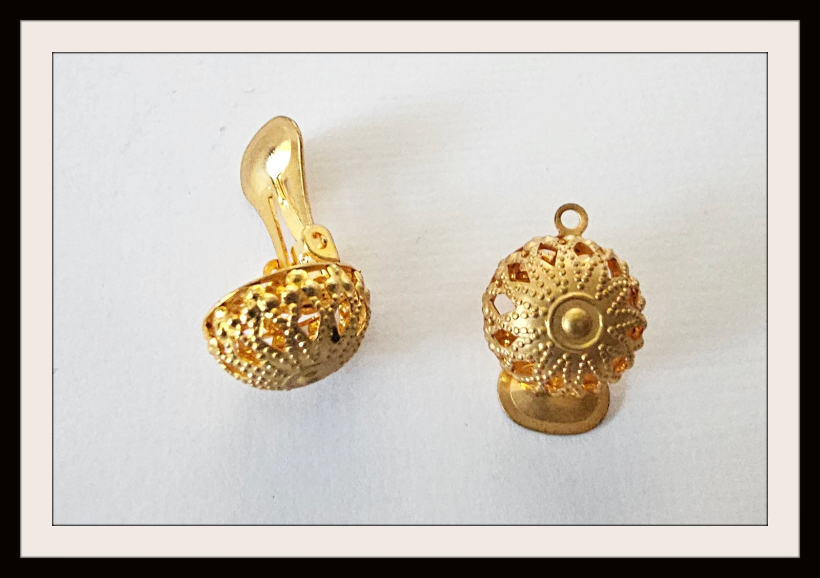 Unique Clip On Earring Converter MADE IN USA Easy Pierced to Clip Gold