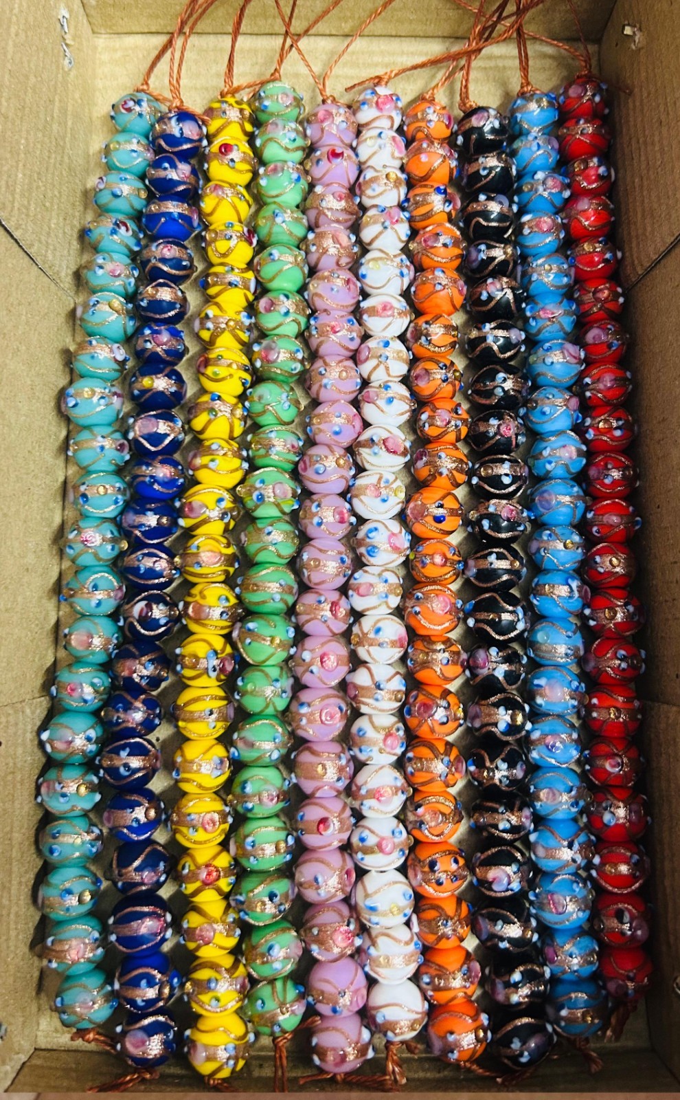 200 Pcs 10mm Wedding Cake beads, Multi Color Beads for jewelry making DIY crafts