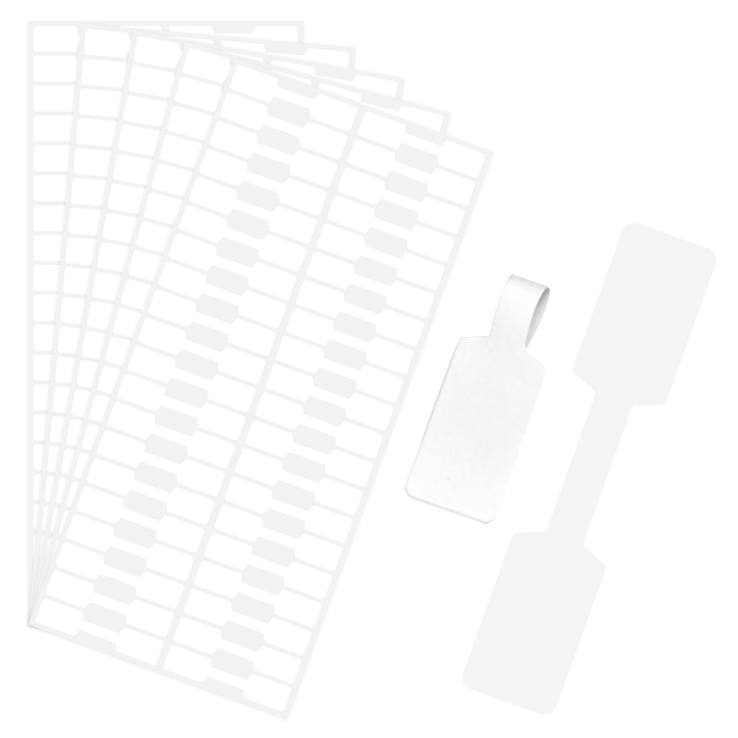 400 Pack Price Tags, Self-Adhesive Jewelry Blank Sticker White