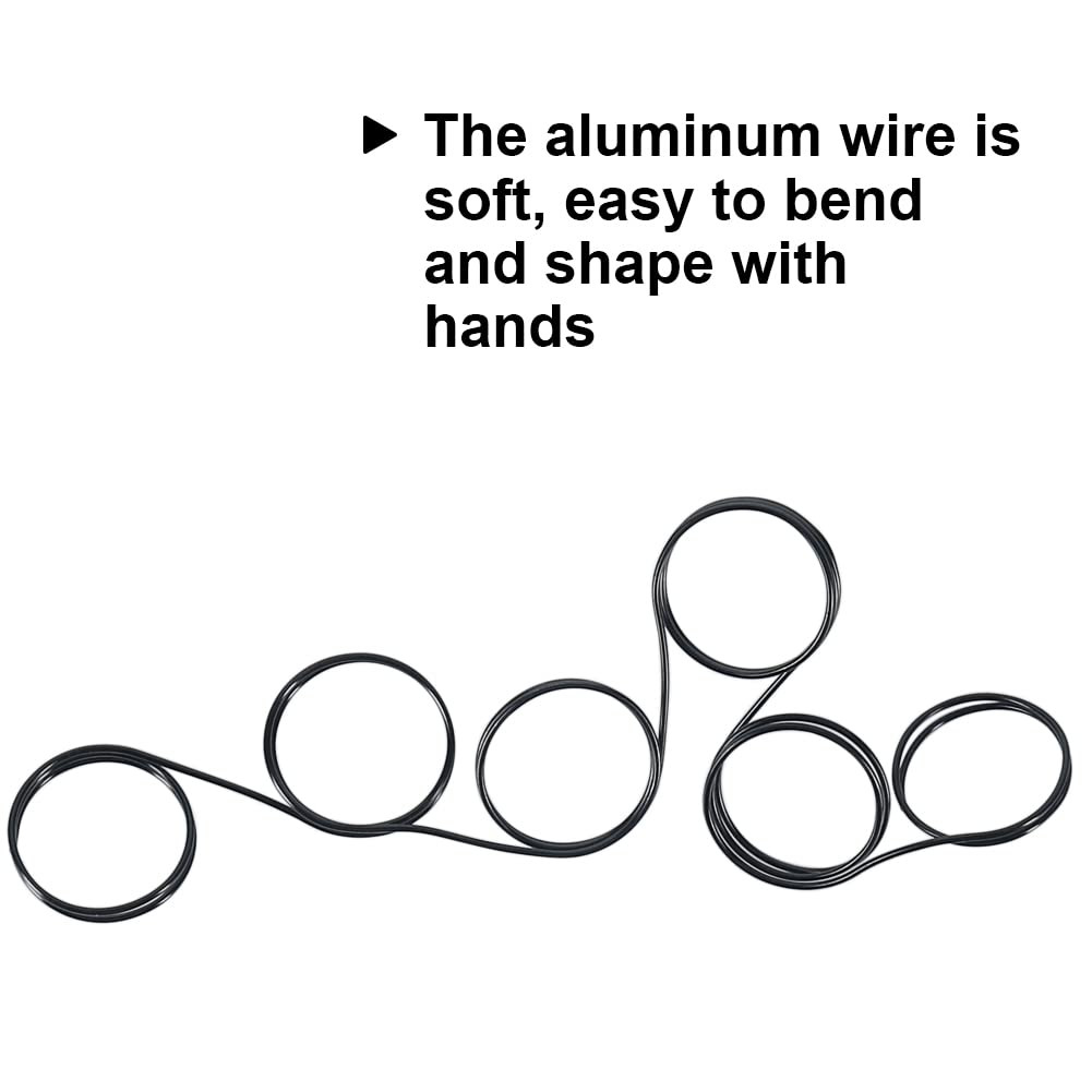 18 Gauge Aluminum Craft Wire, 165 Feet 1Mm Bendable Metal Wire for Jewelry Makin