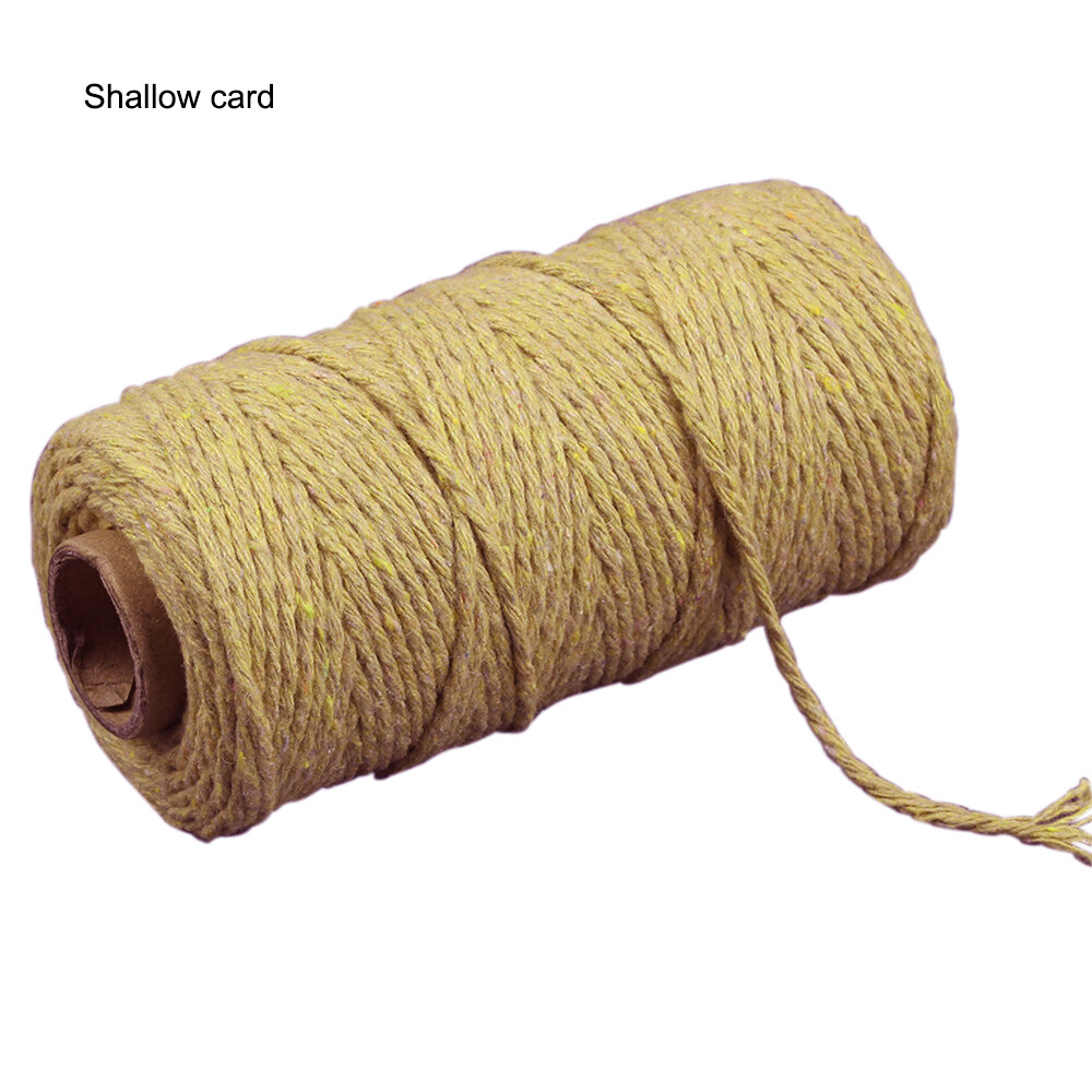 100m(328 Feet) of 2mm Cord for Crafts, Colour Cotton String for Gift Wrapping