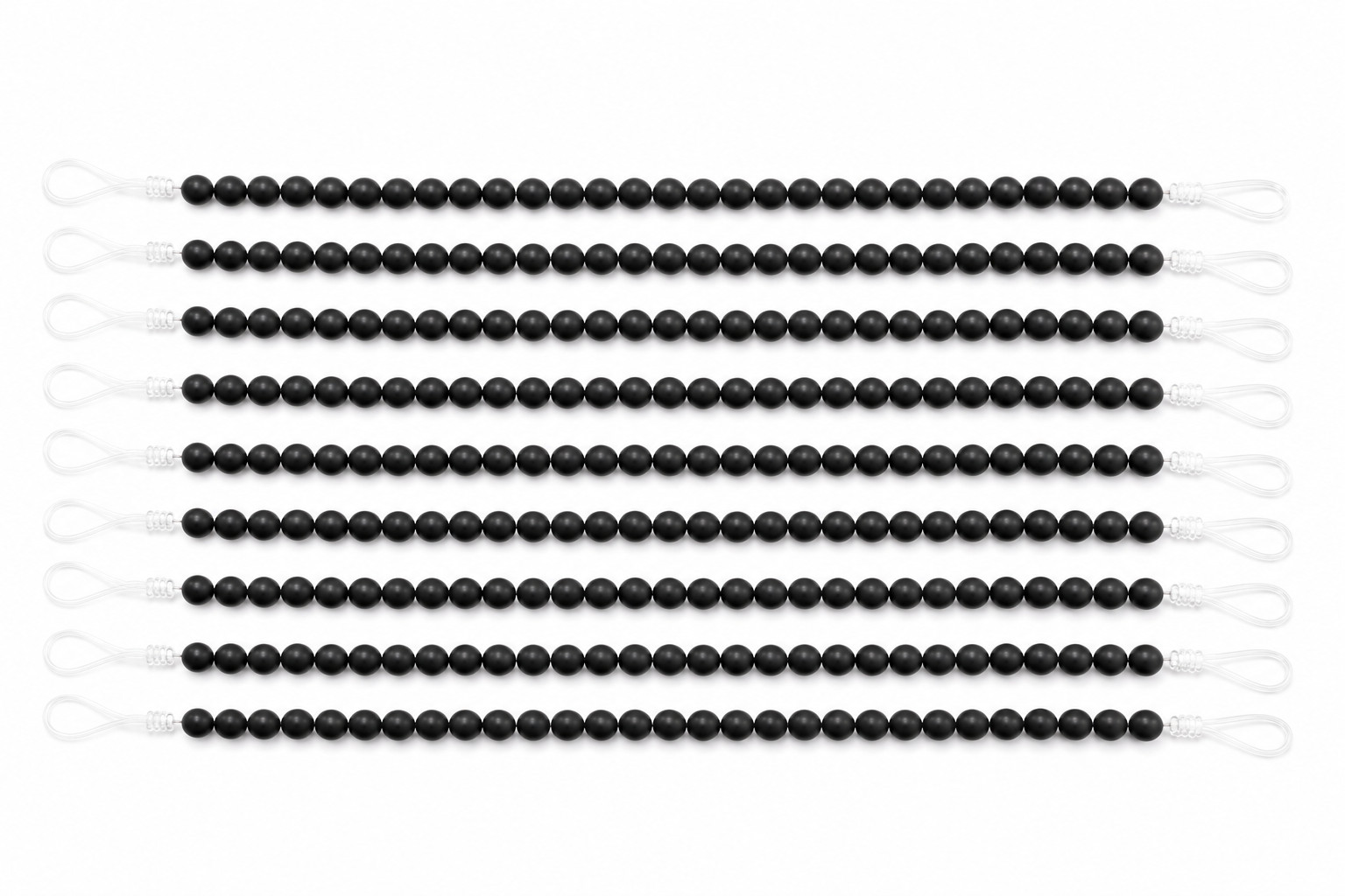 Black Matte Onyx Round Gemstone Beads Strand 15 Inch Natural Frosted