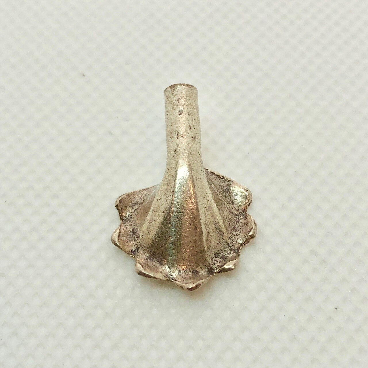 Stunning Thai Hill Tribe Fine Silver Lily Beads | 23×14.5x7mm | 2 beads |