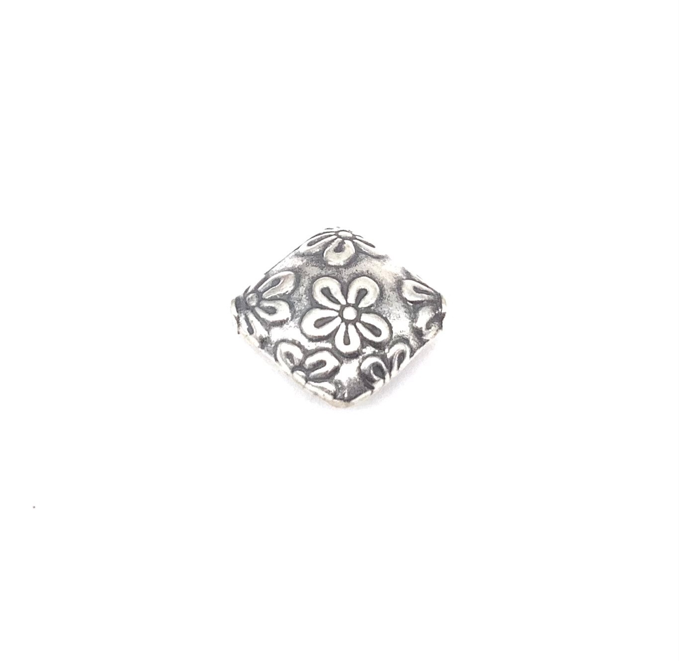 12mm Hand Crafted Batik Sterling Silver .925 Bali Beads-#17754