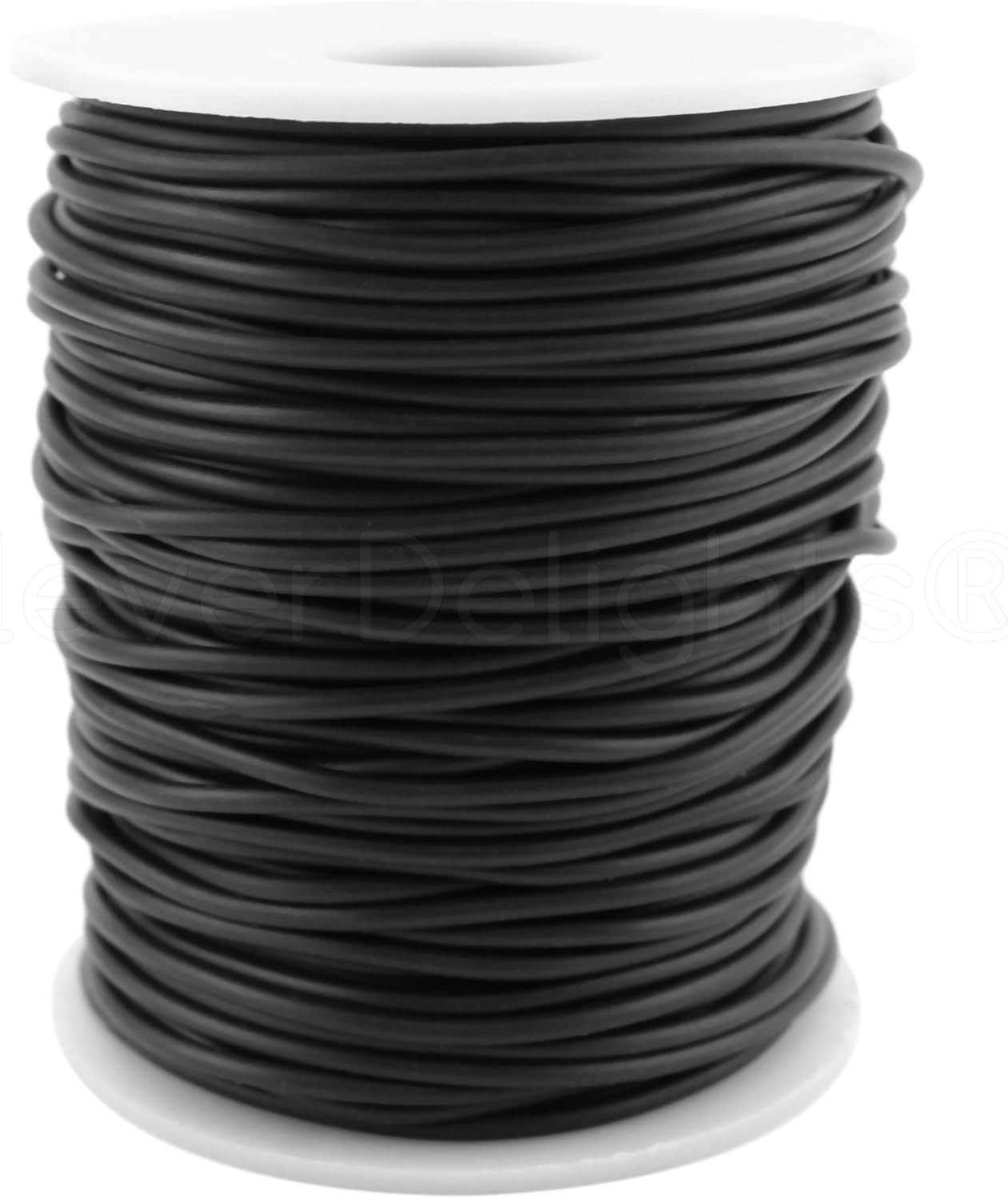 Black Solid Rubber Cord – 75 Feet – 2Mm (1/16″) round – Crafts Beading Jewelry N