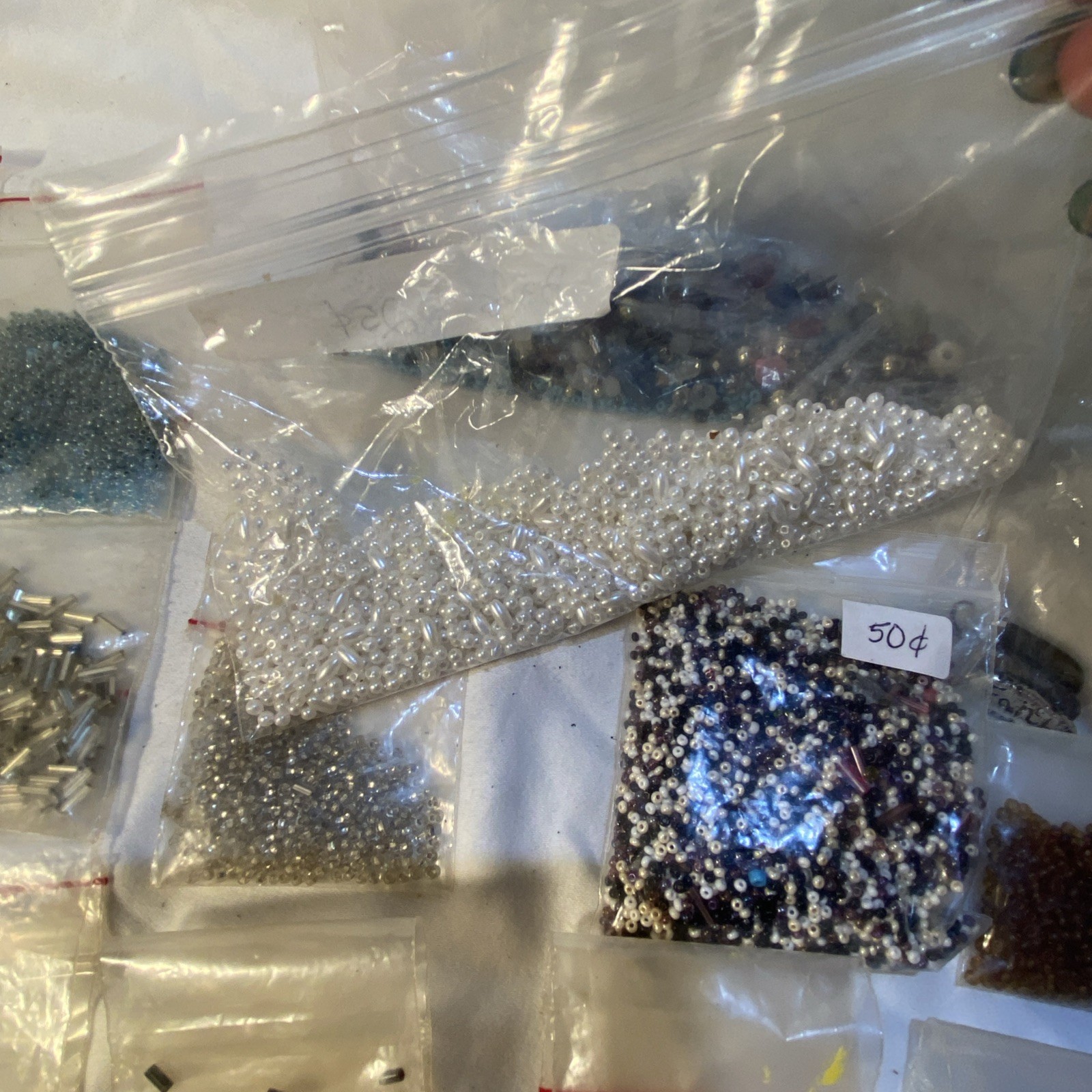Lot Vintage Modern Jewelry Making Beads (small Size) Supplies Different Colors