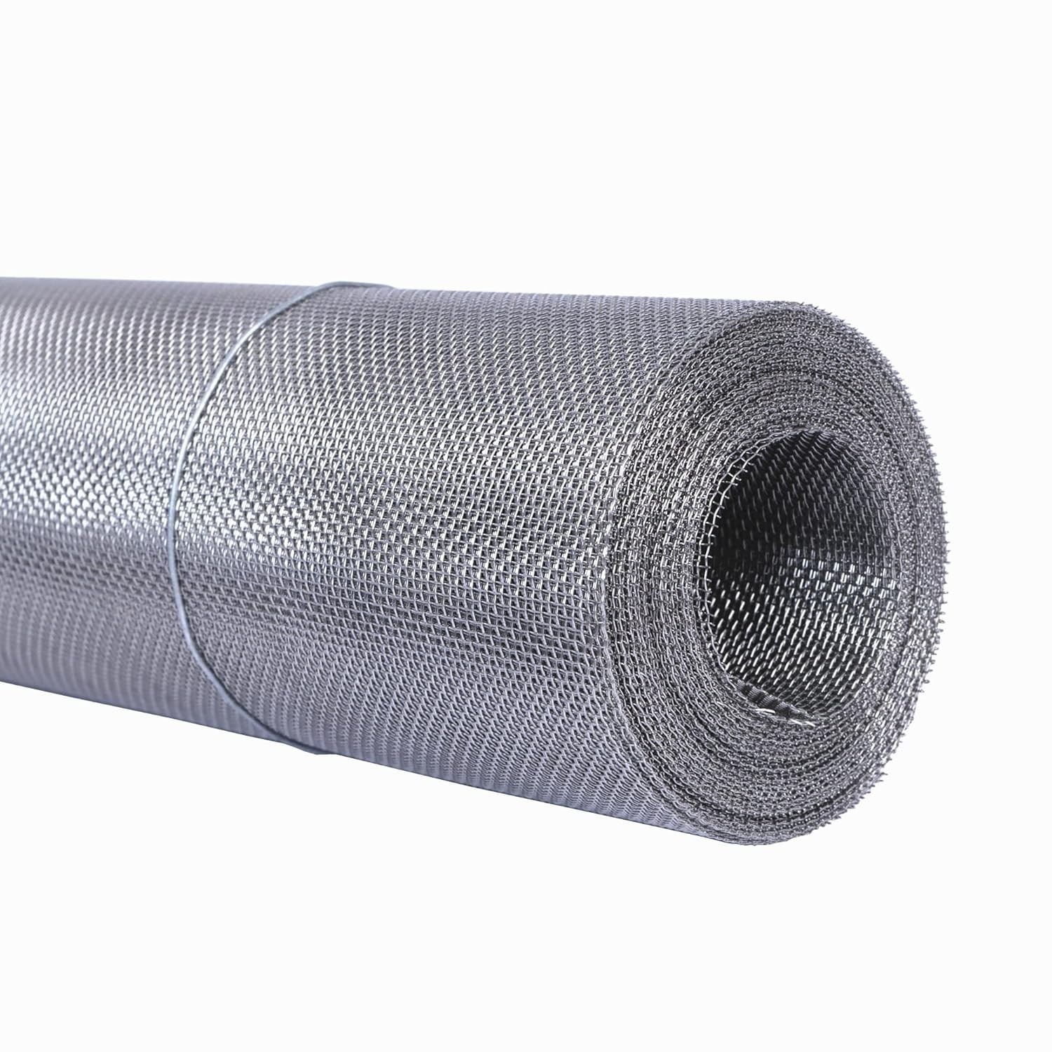 Stainless Steel 304 Wire Mesh Screen 15.5in x 10ft Metal Mesh for Doors Windows