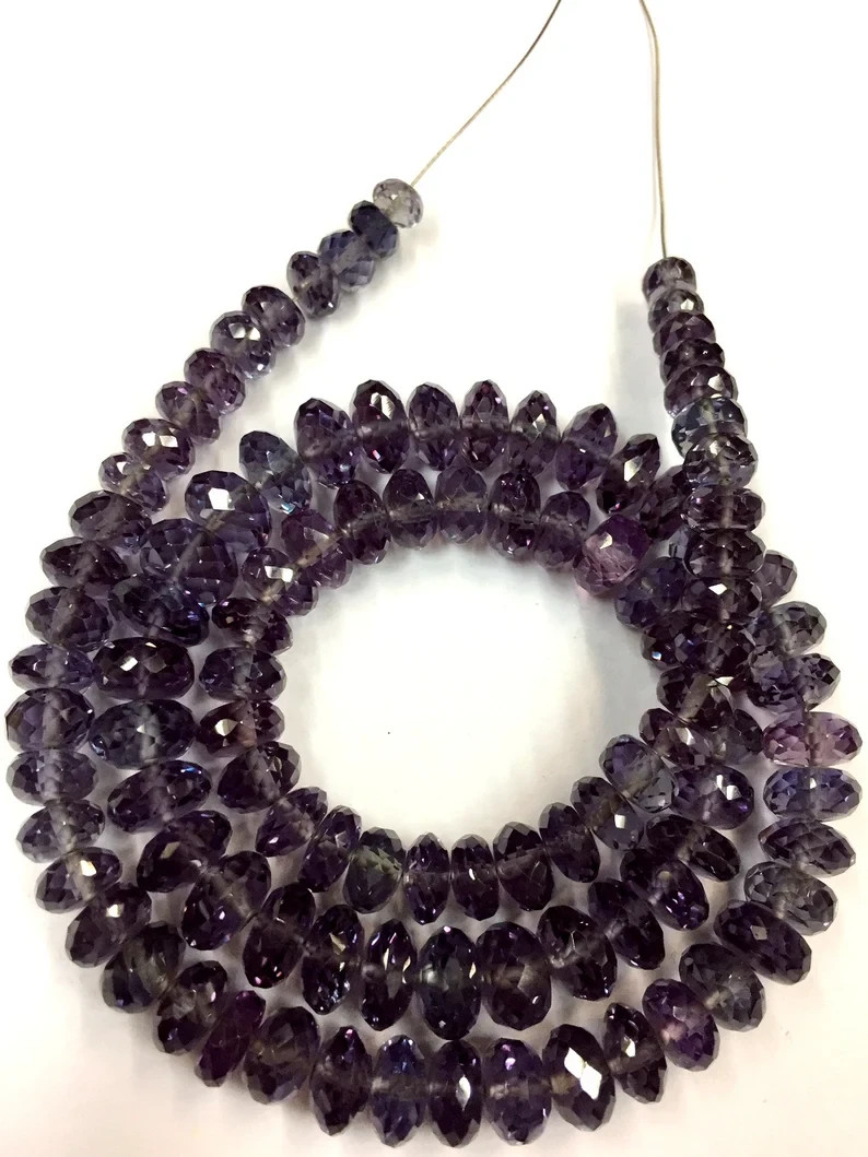 Extremely Beautiful So Gorgeous Rondelle Beads Alexandrite Faceted Rare Beads.
