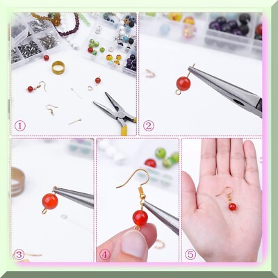 Jewelry Repair Kit with Jump Rings, Clasps, Earring Hooks