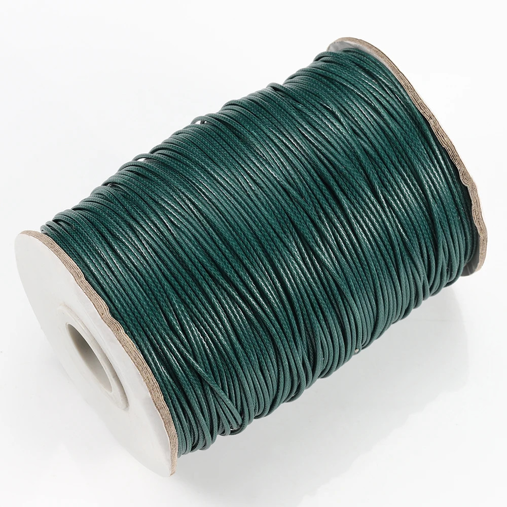 10 Meters 1.0 1.5 2.0Mm Multicolor round Wax Rope Pendant Braided Imitation Leat