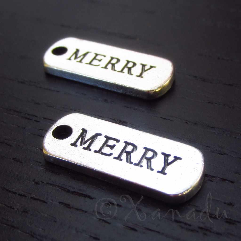 Merry Charms 21mm Antiqued Silver Plated Penants C1965 – 10, 20 Or 50PCs