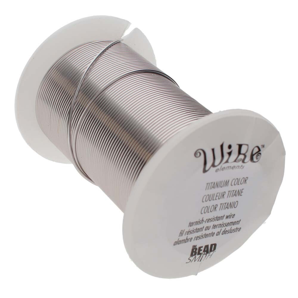 15 Yard Spool BeadSmith 20 Gauge Tarnish Resistant Silver 1/2 Hard Wrapping Wire