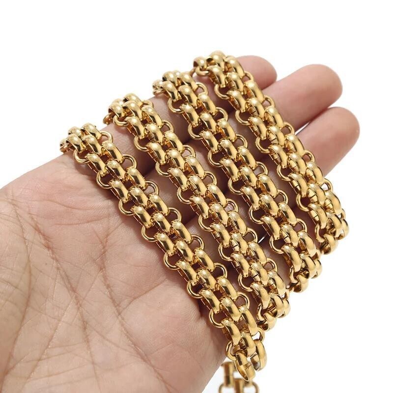 1meter stainless steel gold link connect heavy chain crafts